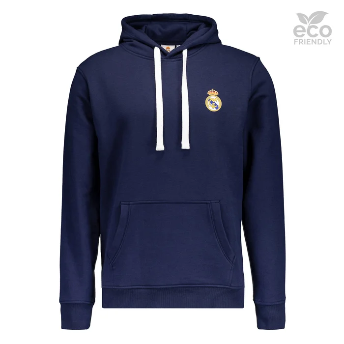 Sweatshirt Hoodie Blue Men&rsquo;s ECO Essentials Real Madrid Coat Colour – Boutique Officiel Real Madrid CF