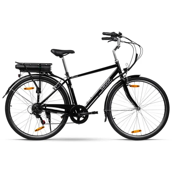 Swoop Bicicleta Eléctrica Clásica, Hombre 28&Prime;