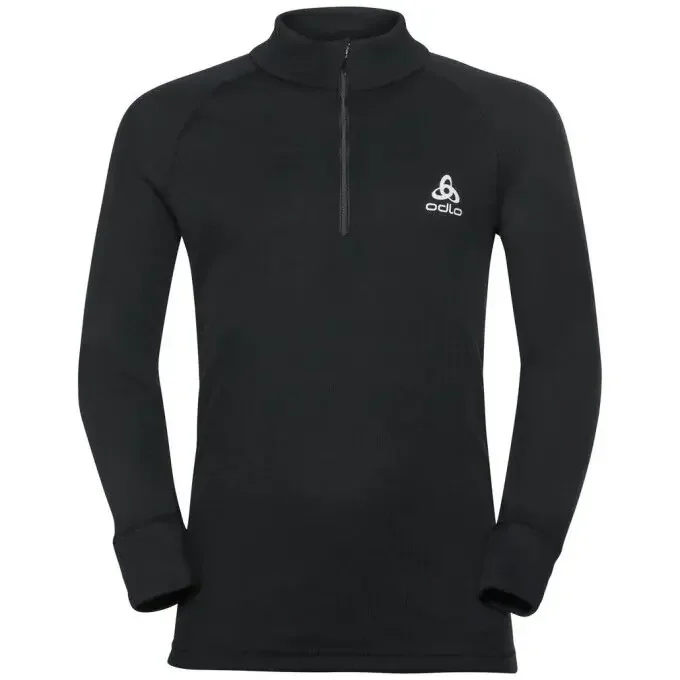 T-shirt à manches longues Odlo T SHIRT ML ½ ZIP ACTIVE WARM Black En Vogue
