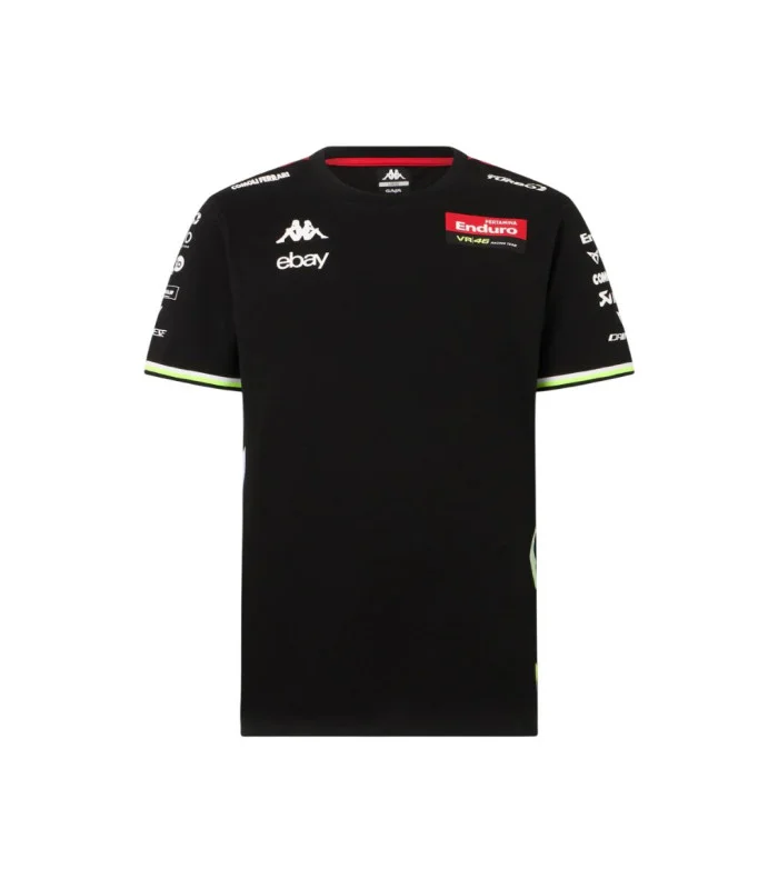 T-Shirt Amirim Replica Pertamina Enduro VR46 Racing Team Homme Noir Moto GP