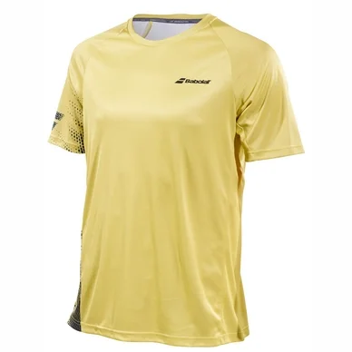 T-shirt Babolat Boys Performance Crew Neck Tee Dark Yellow Black