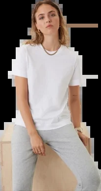 T-shirt Björn Borg Femme Centre T-shirt Brillant White