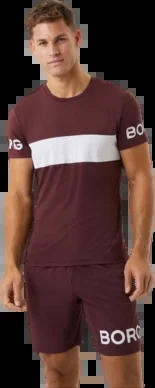 T-Shirt Björn Borg Homme Borg T-shirt Stripe Decadent Chocolate