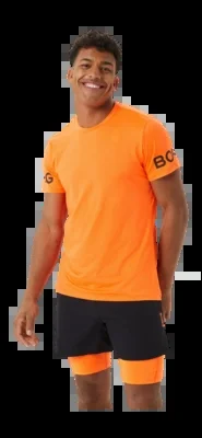 T-shirt Björn Borg Homme Performance Tee Shocking Orange