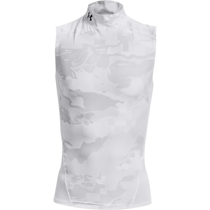 T-shirt de corps compression sans manches et à col montant imprimé Under Armour Iso-Chill