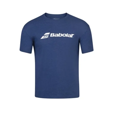 T-shirt de Tennis Babolat Boys Exercise Babolat Tee Estate Blue Heather