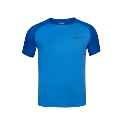 T-shirt de Tennis Babolat Boys Play Crew Neck Tee Blue Aster