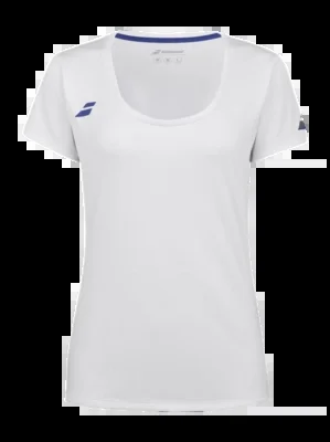T-Shirt de Tennis Babolat Femme Play Cap Sleeve Top White