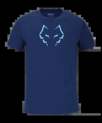 T-shirt de Tennis Babolat Men Cotton Tee Juan Lebron Estate Blue