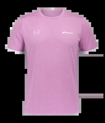 T-shirt de Tennis Babolat Men Crew Neck Tee Lebron Pink Heather