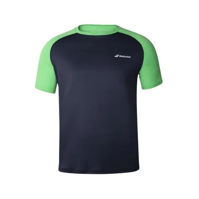 T-shirt de tennis Babolat Men Play Crew Neck Tee Peacoat Poison Green