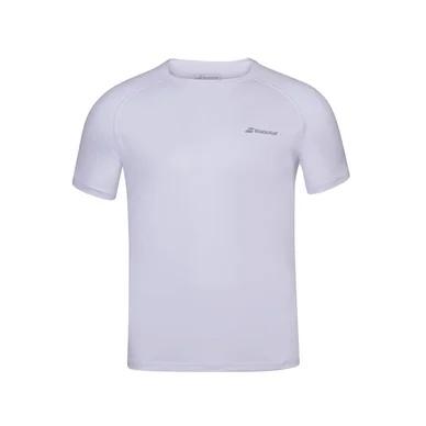 T-shirt de Tennis Babolat Men Play Crew Neck Tee White White