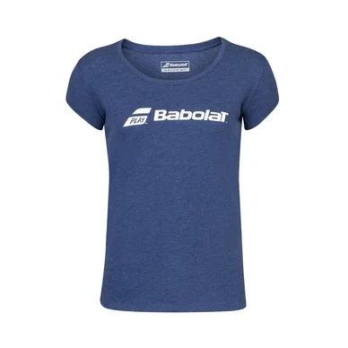 T-shirt de Tennis Babolat Women Exercise Babolat Tee Estate Blue Heather