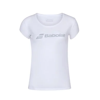 T-shirt de Tennis Babolat Women Exercise Babolat Tee White White