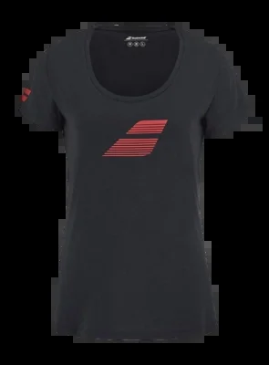 T-shirt de Tennis Babolat Women Exercise Flag Tee Women Black Black