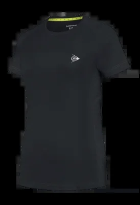 T-shirt de Tennis Dunlop Girls Ap Club Crew Tee Black