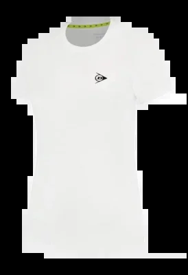 T-shirt de Tennis Dunlop Women Ap Club Crew Tee White