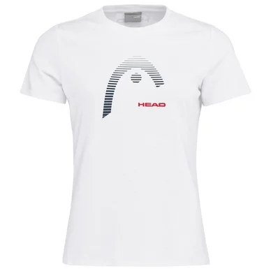 T-shirt de Tennis HEAD Women Club Lara White Red