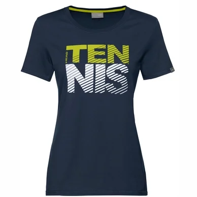 T-shirt de Tennis HEAD Women Club Lisa Dark Blue
