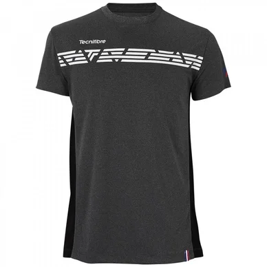 T-Shirt de Tennis Tecnifibre Men F2 Airmesh Black Heather