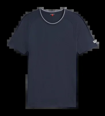 T-shirt de Tennis Wilson Men Team Seamless Crew Classic Navy