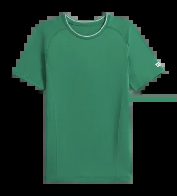 T-shirt de Tennis Wilson Men Team Seamless Crew Courtside Green