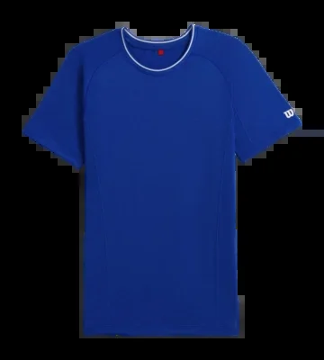 T-shirt de Tennis Wilson Men Team Seamless Crew Royal Blue