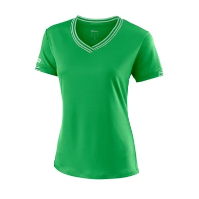 T-shirt de Tennis Wilson Women Team V-Neck Andean Toucan