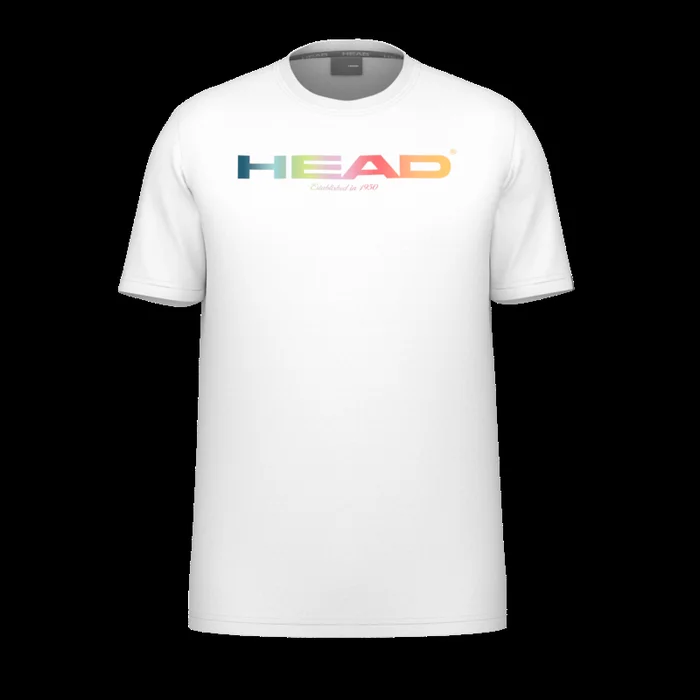 T-Shirt Head Rainbow Women Blanc