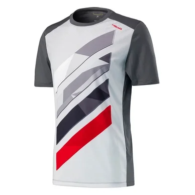 T-Shirt HEAD Vision Striped Crew Garçon Anthracite
