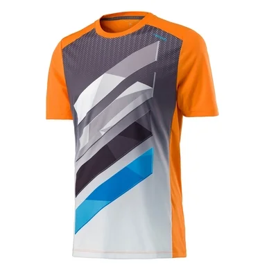 T-Shirt HEAD Vision Striped Crew Homme Orange