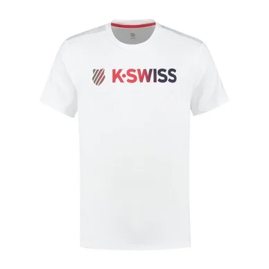 T-shirt K Swiss Men Heritage Sport Logo Tee White