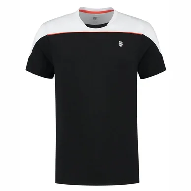 T-shirt K Swiss Men Hypercourt Block Crew Tee 3 Jet Black White