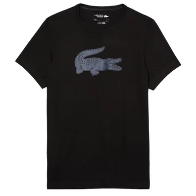 T-Shirt Lacoste Men TH2042 3D Imprimé Crocodile Noir / Bleu