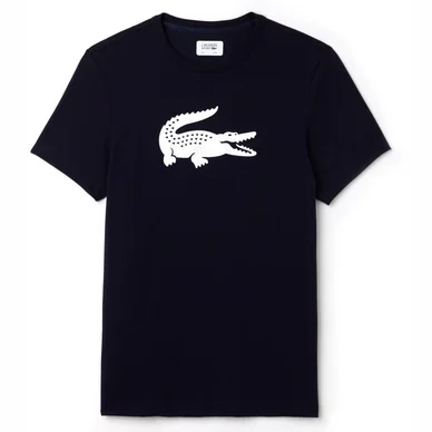 T-shirt Lacoste Oversized Krokodil Marine Blanc