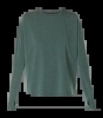 T-Shirt Manches Longues Sweaty Betty Femme Soft Flow Studio Trek Green