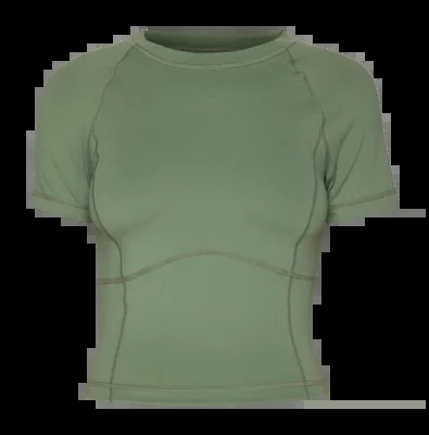 T-shirt Sweaty Betty Femme All Day Active Cropped Umbra Green