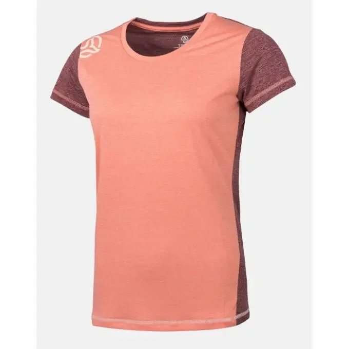 T-shirt Ternua Krina Pêche/Bordeaux Petit Prix