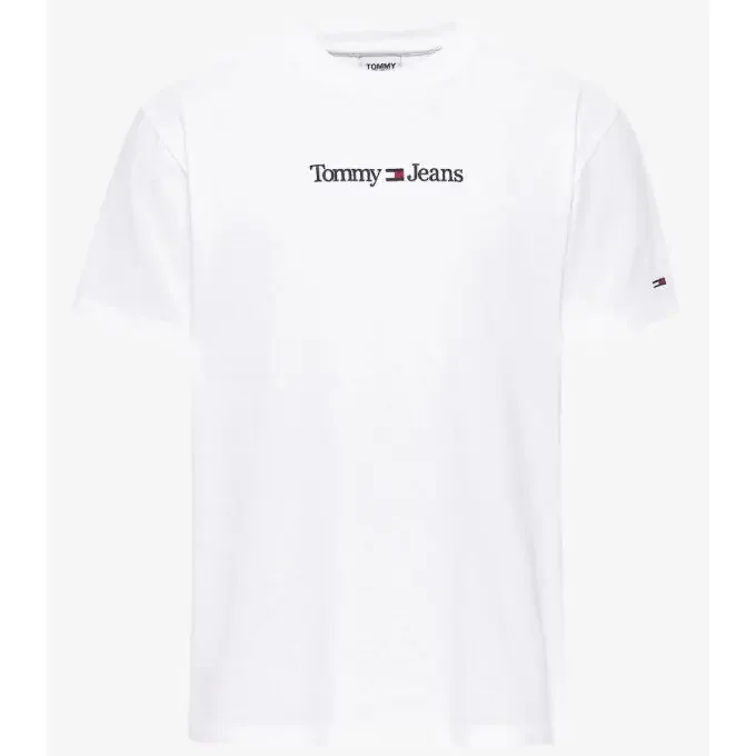 T-shirt Tommy Hilfiger TJM CLASSIC LINEAR LOGO TEE White Solde