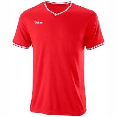 T-shirt Wilson Men Team II High V Neck Red