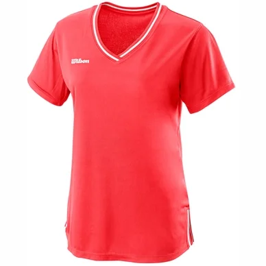 T-shirt Wilson Women Team II V Neck Fiery Coral