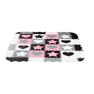 Tapis enfant MD03 Playpen Puzzle Hearts NILS Fun (x36)