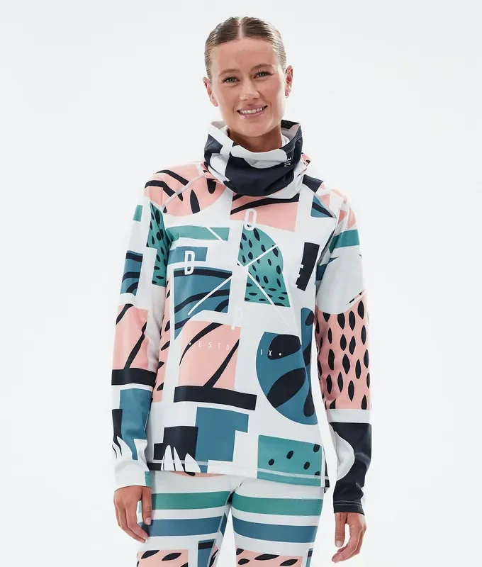 Tendance Dope Snuggle W Tee-shirt thermique Femme 2X-Up Melon