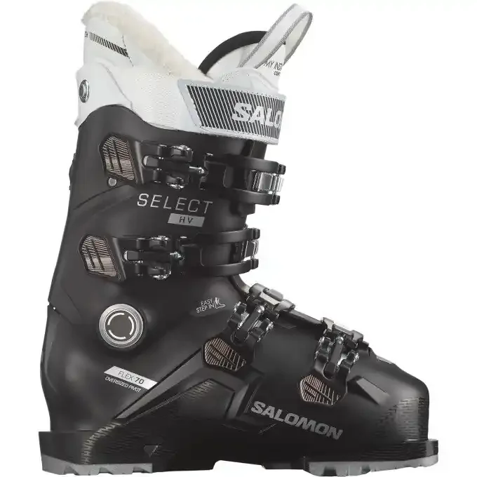 Top Qualité Chaussures de ski Salomon SELECT HV 70 W GW Black Rose Gold Metallic White