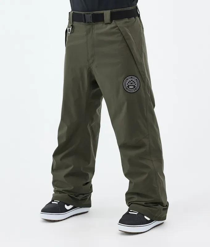 Top Qualité Dope Blizzard Pantalon de Snowboard Homme Olive Green