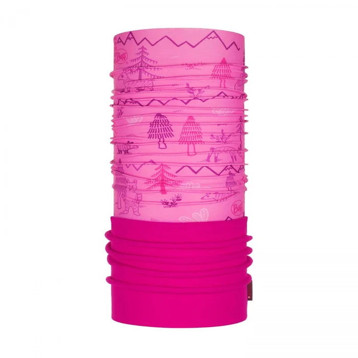 Tour de cou enfant Buff woods pink pro
