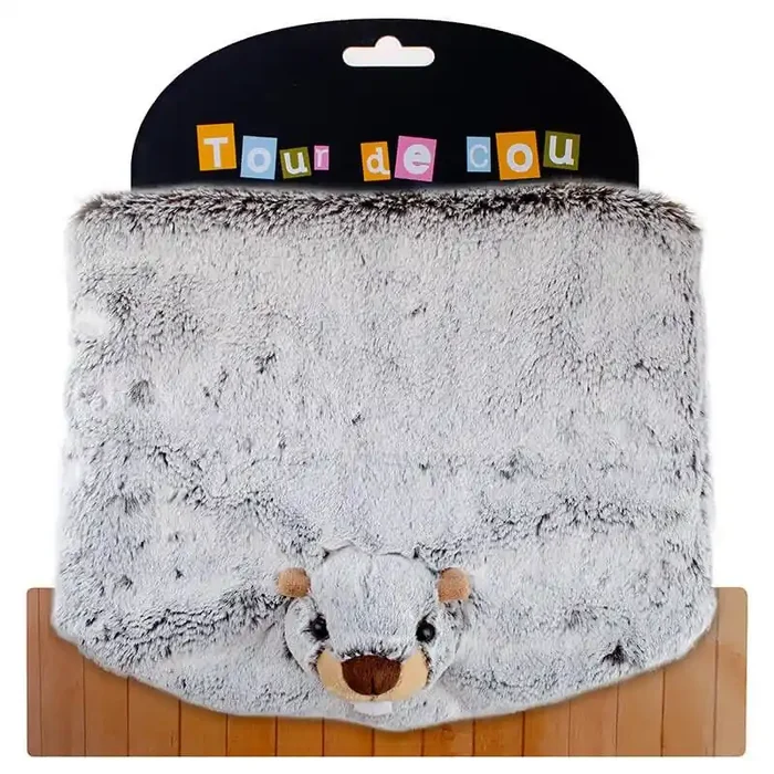 Tour de cou Peluche Marmotte Dani Créations Bon Plan