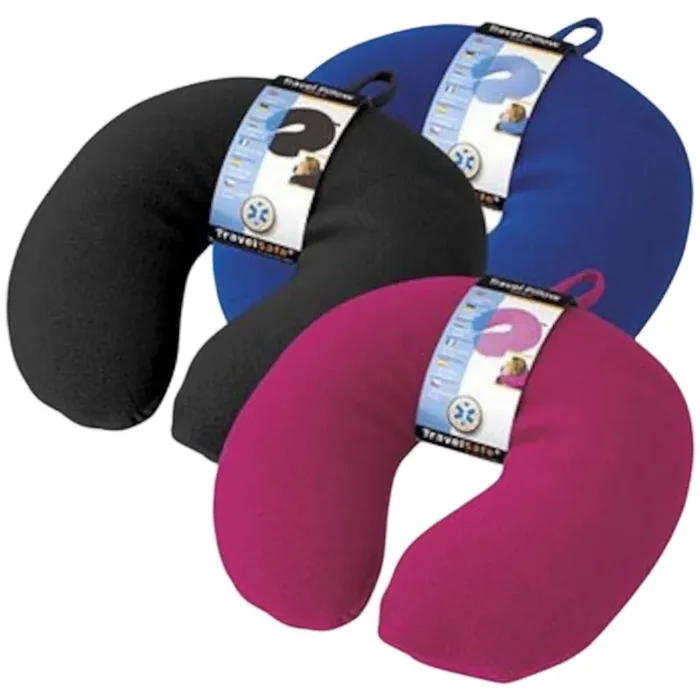 TravelSafe Oreiller de voyage, polaire/spandex, noir Livraison Mondiale