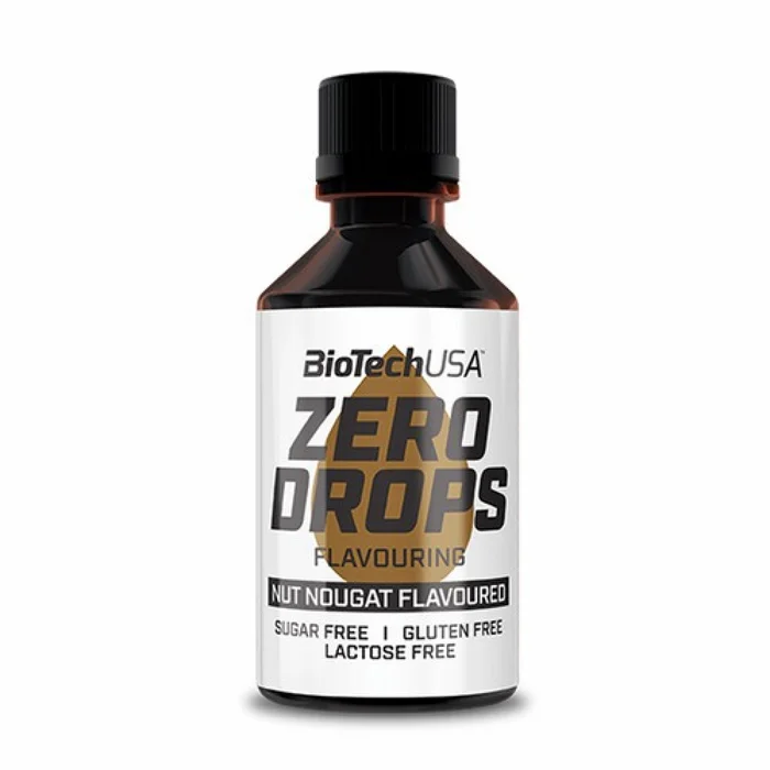 Tubes de collations Biotech USA zero drops – Nougat aux noix – 50ml