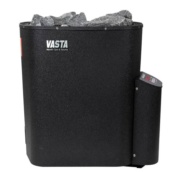 Vasta Calefactor eléctrico para sauna Blaze 8kw, control fijo, 7-12m3, negro